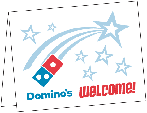 Domino's Pizza Welcome Notecard