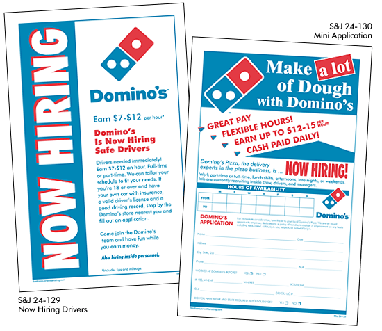 Domino's Recruiting Boxtops