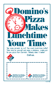 Domino's Pizza Custom Boxtop