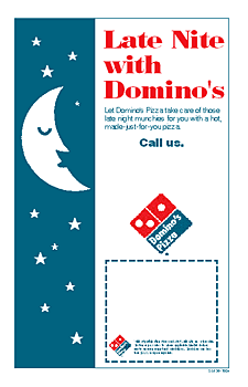 Domino's Pizza Custom Boxtop