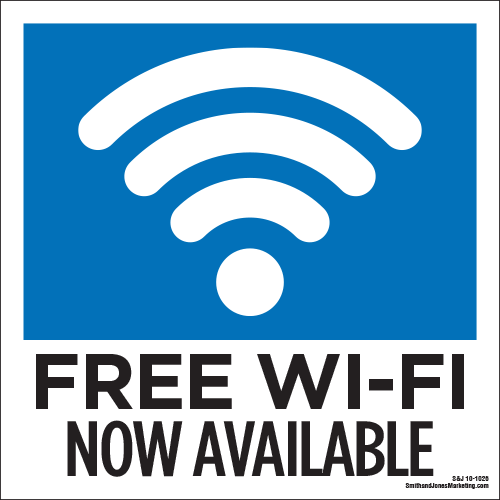 WiFi Now Available Cling