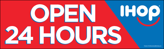 Open 24 Hours Banner