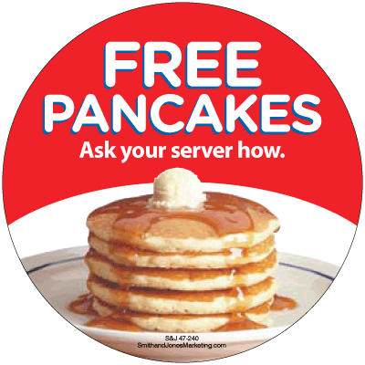 IHOP: Free Pancakes Crew Button