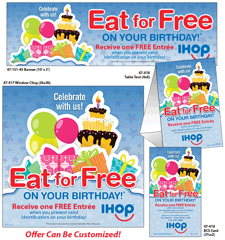 Eat Free on Your Birthday Items
