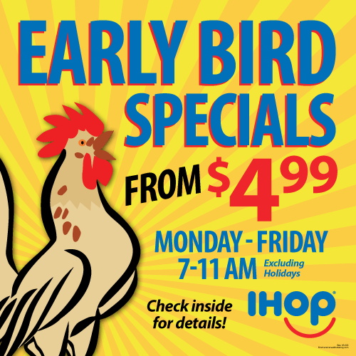 IHOP Local Store Marketing EARLY BIRD SPECIALS