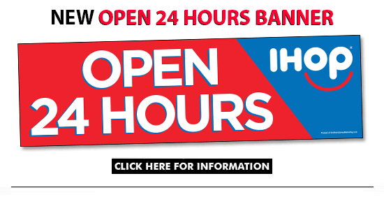 Open 24 Hours Banner